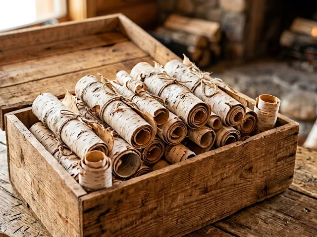 Береста для растопки, короб — купить Алабине