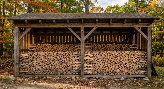 Укладка дров в Алабине, улица Кооперативная, 21